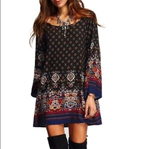 Bohemian Print Dress Tunic